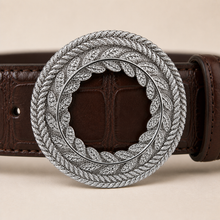 ITAZERO Laurel Filigree Belt — Silver