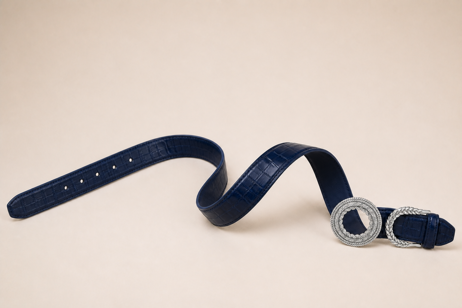 ITAZERO Laurel Filigree Belt — Silver