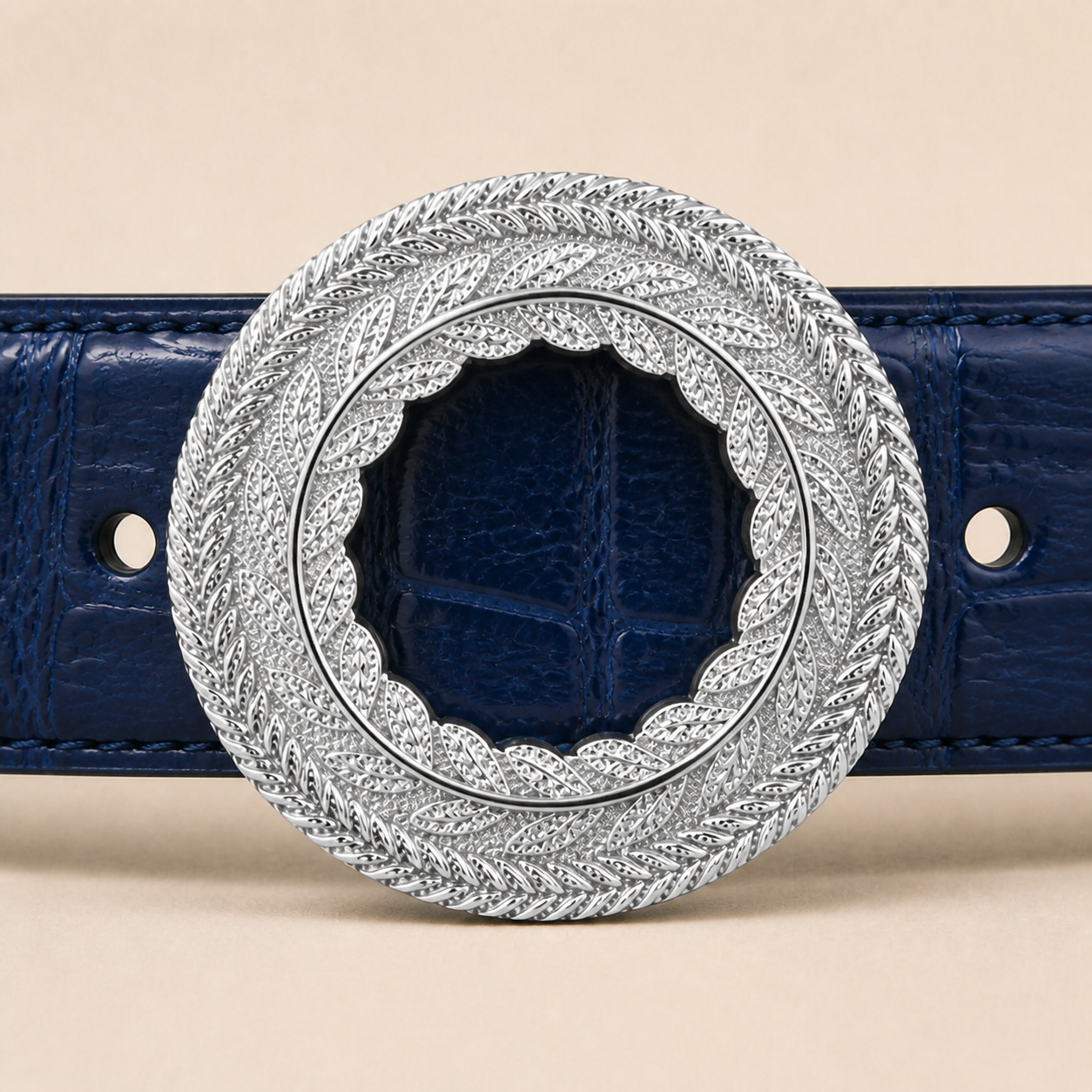 ITAZERO Laurel Filigree Belt — Silver